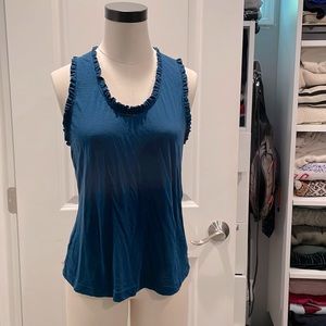 LA made ruffle trim tank (purchased at EVEREVE)